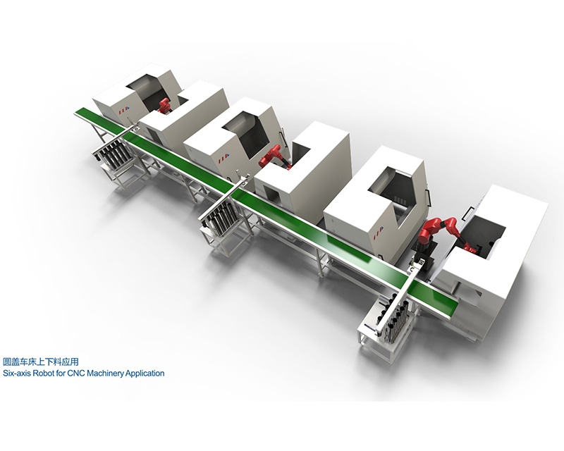 圆盖车床上下料应用